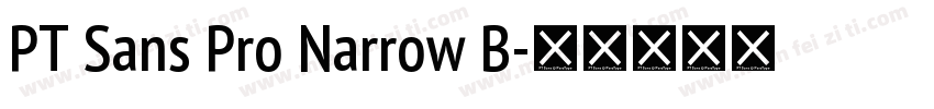 PT Sans Pro Narrow B字体转换